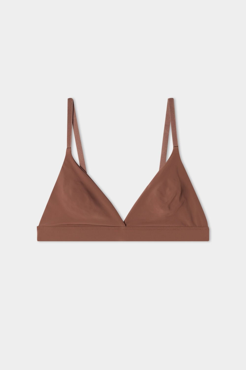 Tezenis Lisbon Recycled Microfiber Triangle Bra Brązowe Brązowe | 0652-OPZVN