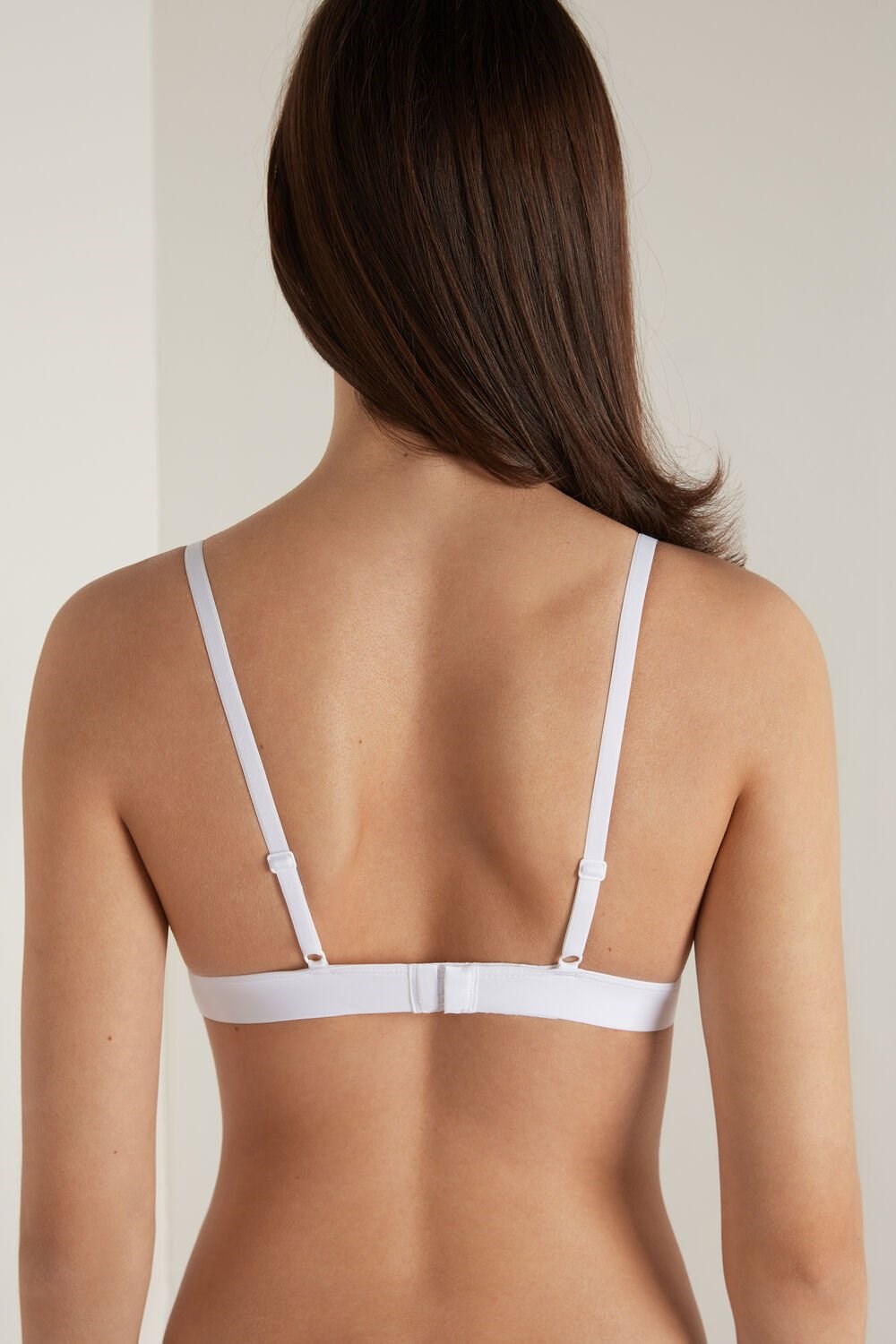 Tezenis Lisbon Recycled Microfiber Triangle Bra Białe Białe | 0952-MVSDZ