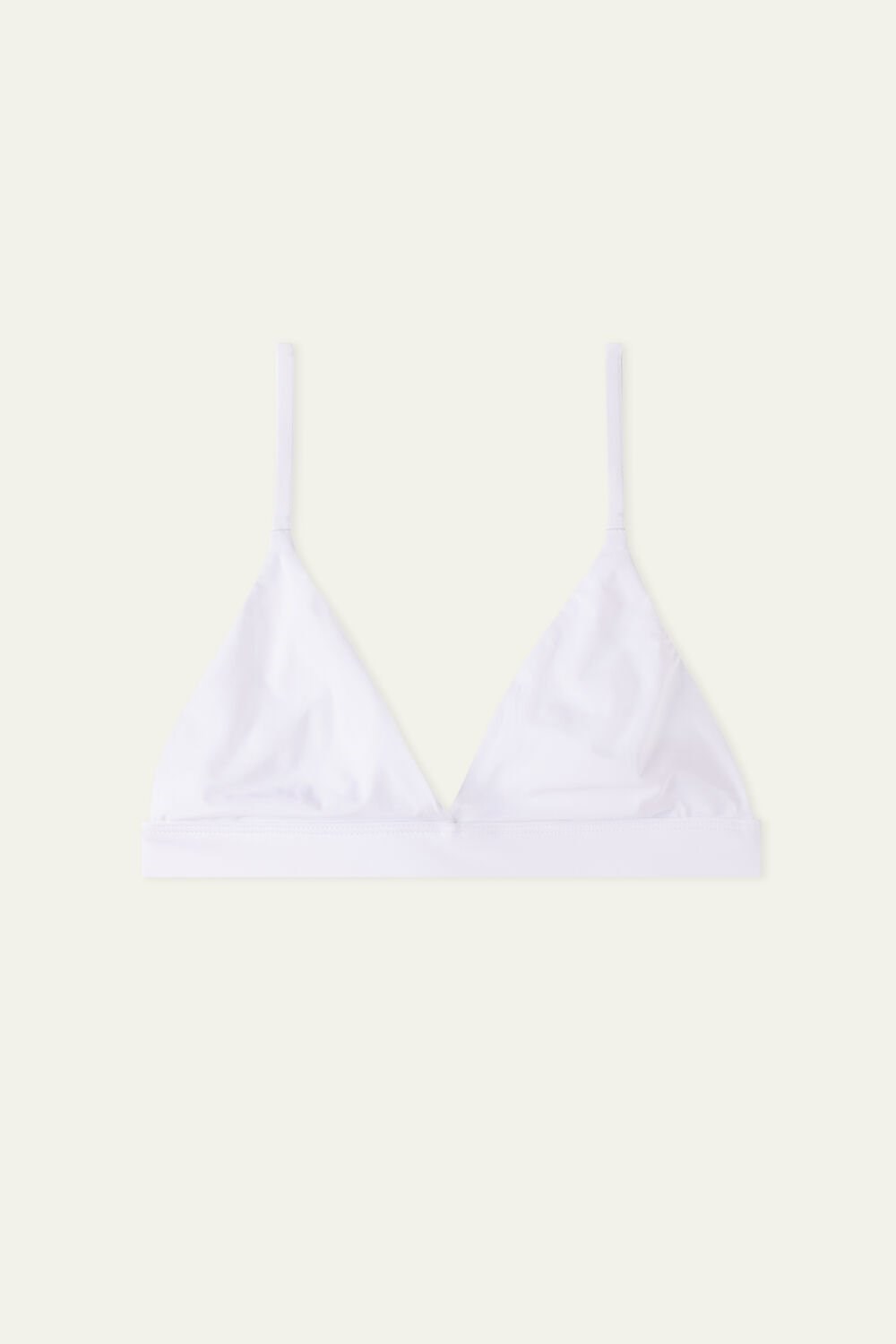 Tezenis Lisbon Recycled Microfiber Triangle Bra Białe Białe | 0952-MVSDZ