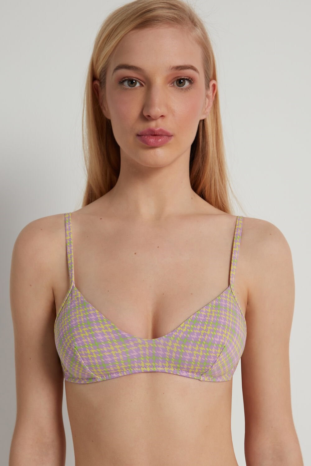 Tezenis Lisbon Triangle Bra in Printed Bawełniane Kolorowe | 6398-GDCLB