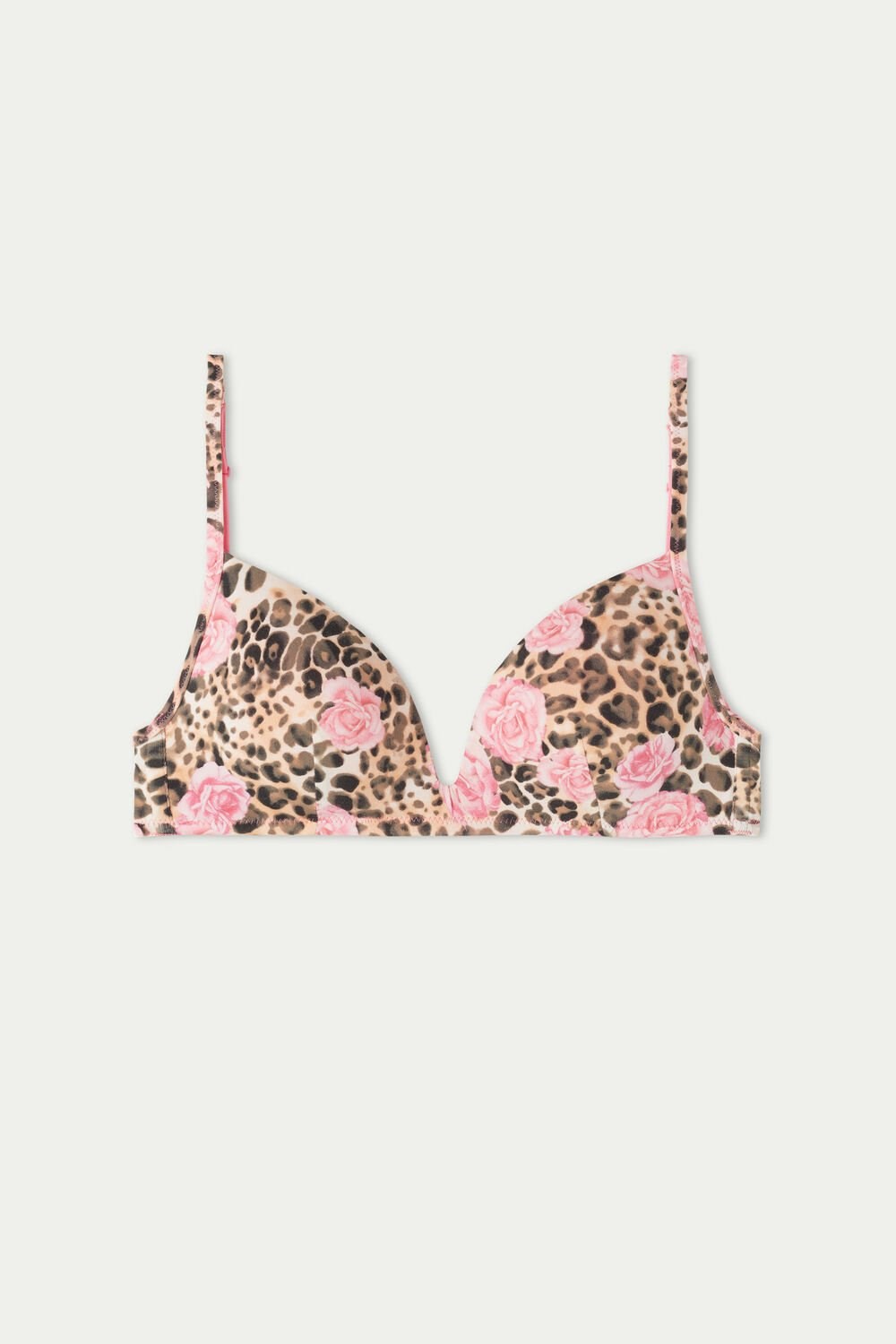 Tezenis London Bra in Printed Bawełniane Różowe | 9801-JKHWD