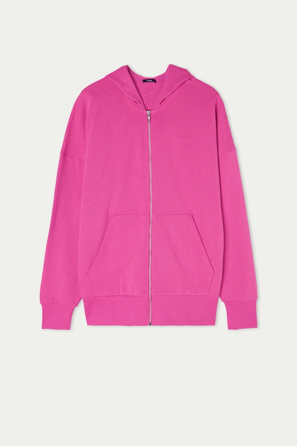 Tezenis Long-Sleeve Zip-Up Hoodie Różowe Fuksja Różowe | 3912-EOHPI