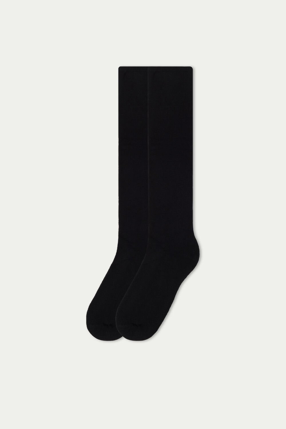 Tezenis Long Thermal Bawełniane Socks Czarne Czarne | 0493-PLFWD