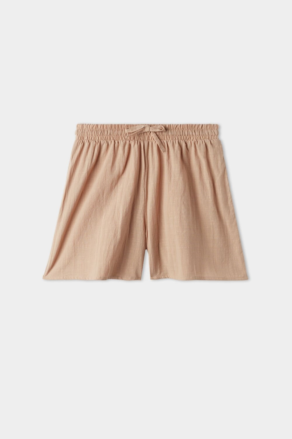 Tezenis Loose-Fit Bawełniane Płócienne Shorts Nude Nude Sand 557v | 2193-FBMPJ