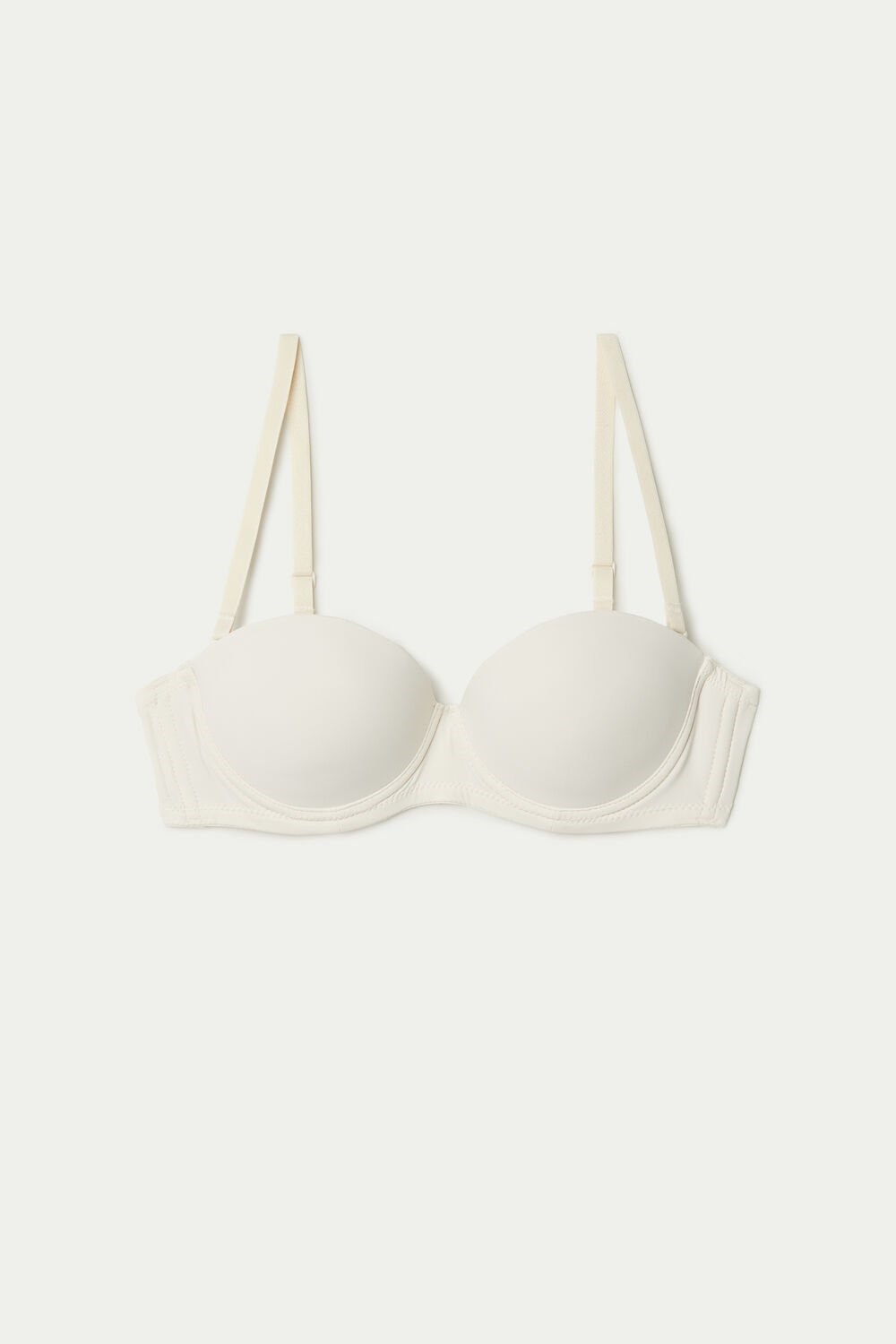 Tezenis Madrid Bandeau Bra Kremowe | 9275-MOVQB