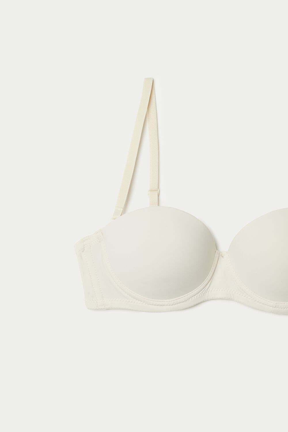 Tezenis Madrid Bandeau Bra Kremowe | 9275-MOVQB