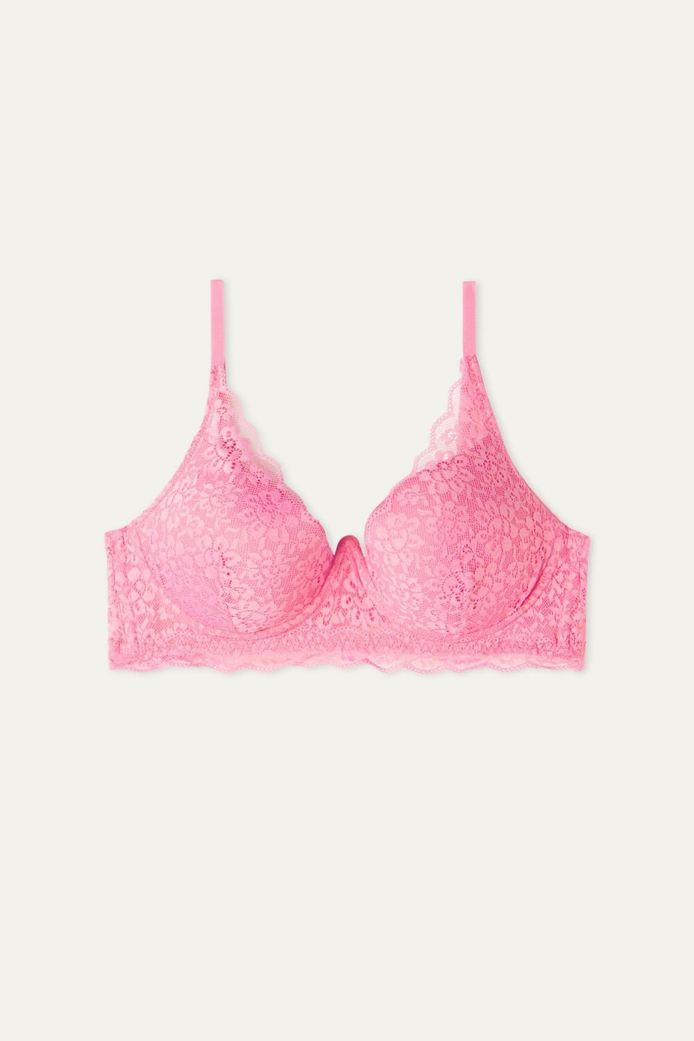 Tezenis Malibu Recycled Koronkowe Super Push-Up Bra Różowe Różowe | 0423-ZLGAY