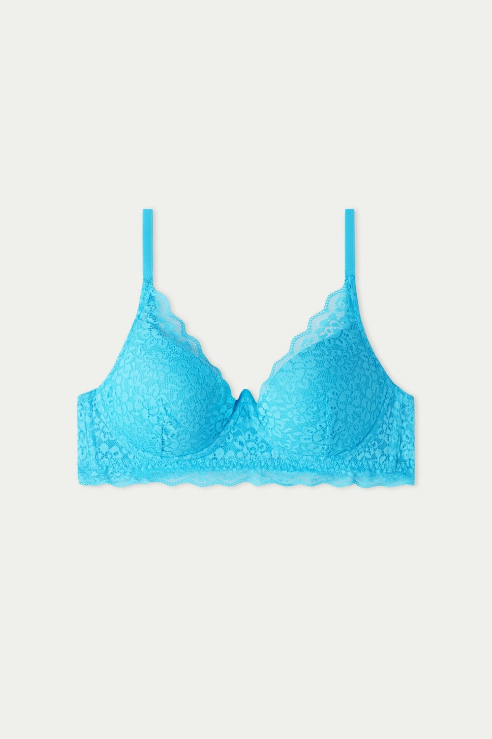 Tezenis Malibu Recycled Koronkowe Super Push-Up Bra Głęboka Niebieskie Niebieskie | 4913-IXHPZ