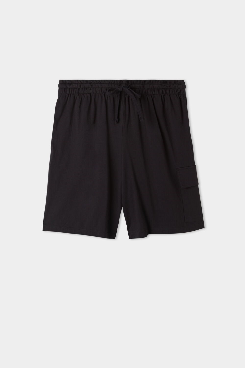 Tezenis Men’s Bawełniane Shorts with Pockets Czarne Czarne | 2481-FEQIO