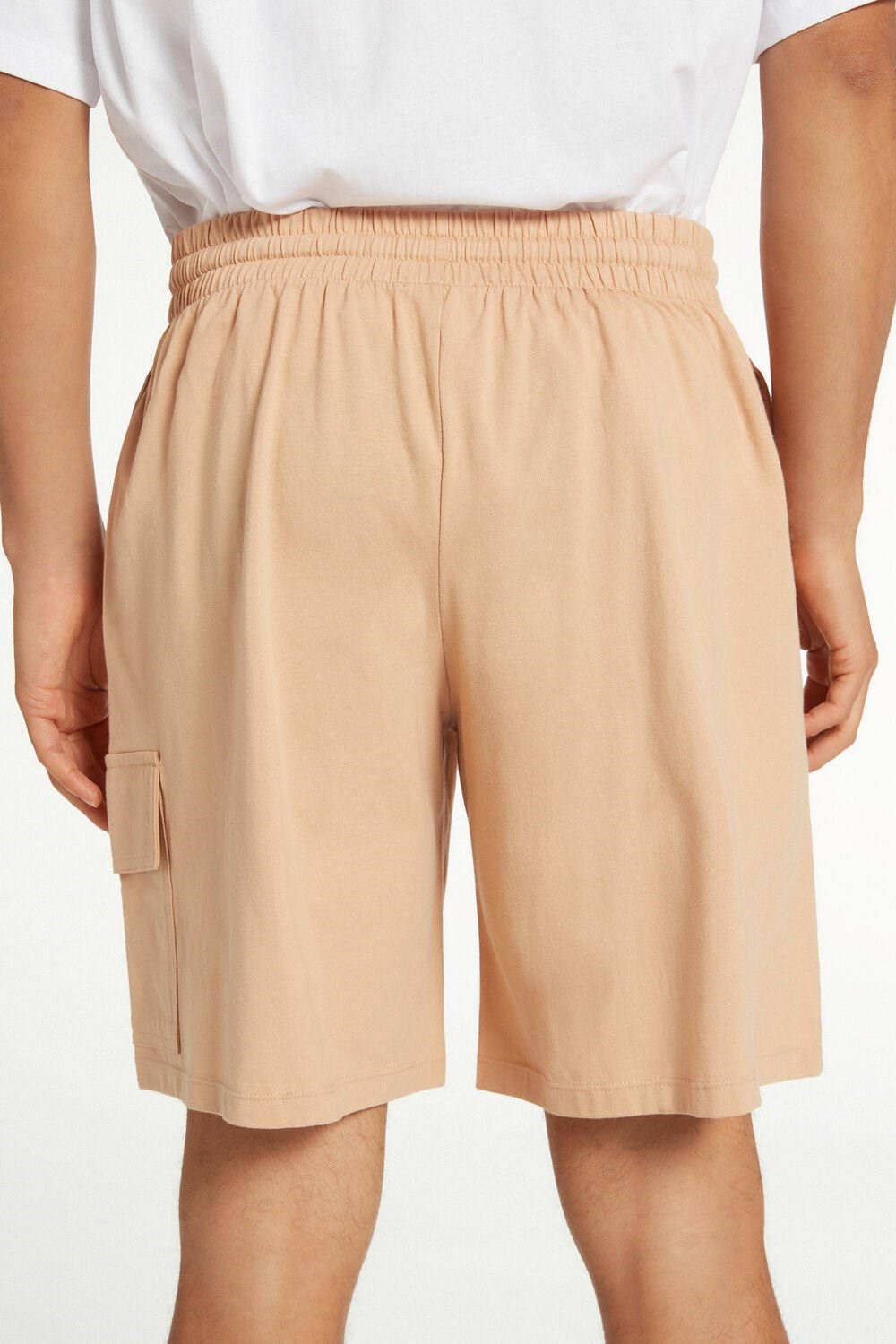 Tezenis Men’s Bawełniane Shorts with Pockets Nude Desert 646v | 3594-YODUQ