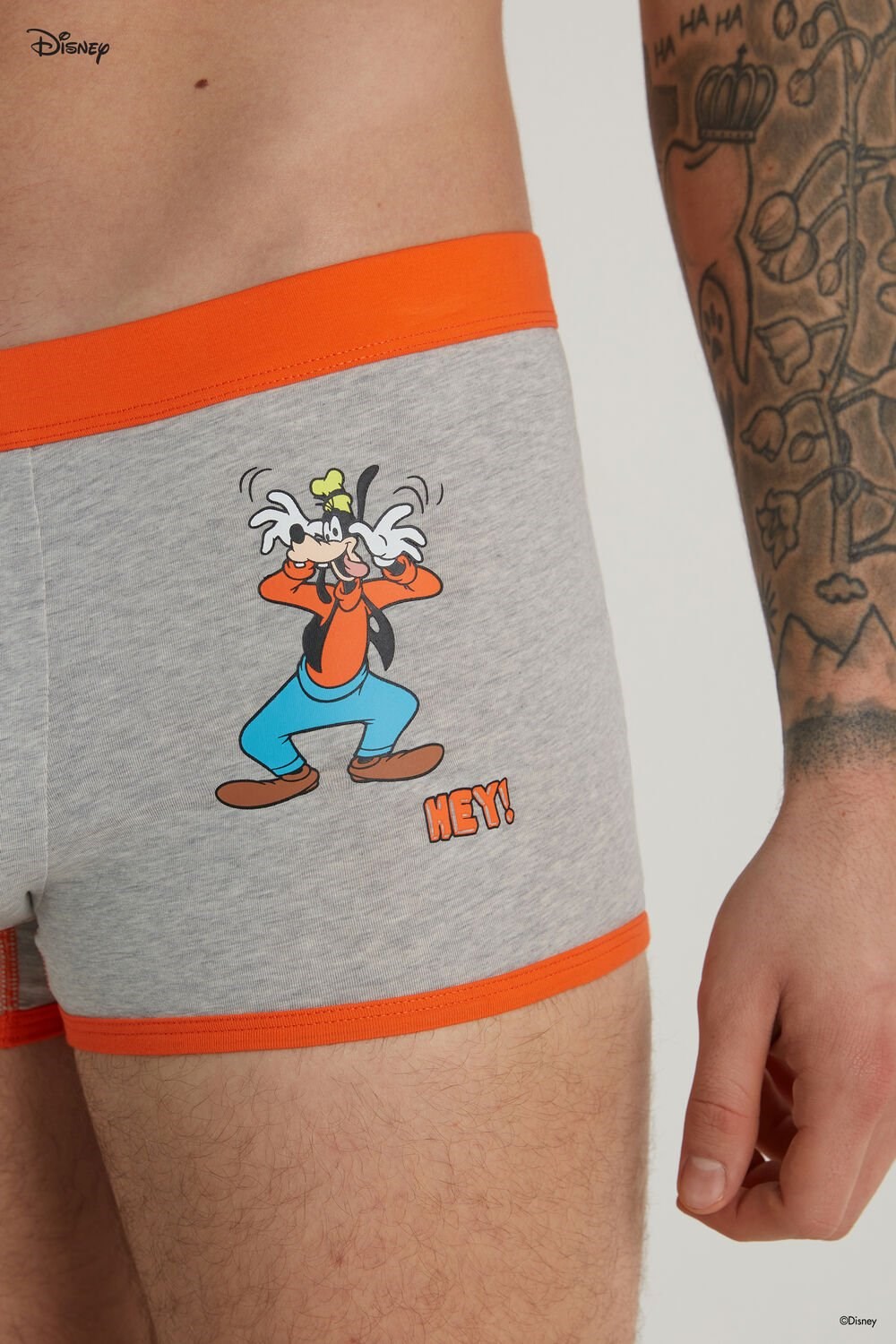 Tezenis Mickey Mouse Disney Soccer Print Bawełniane Bokser Briefs Szare Głęboka | 8627-HSPCR