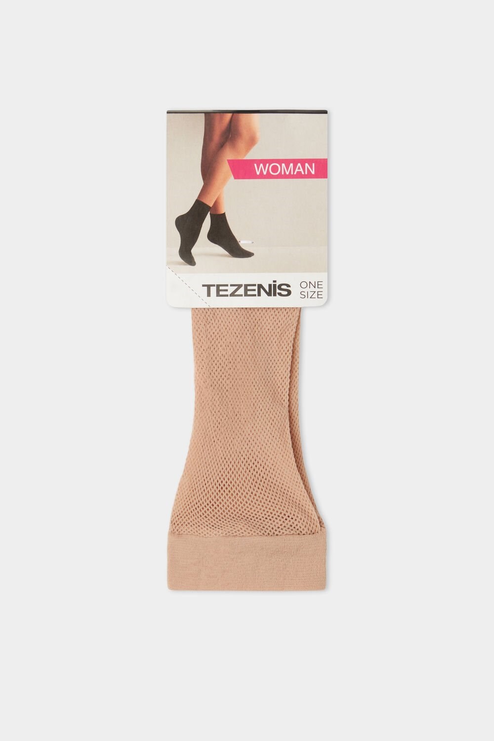 Tezenis Micro-Fishnet Socks Nude Natural Blush 1905 | 6014-ZBSRE