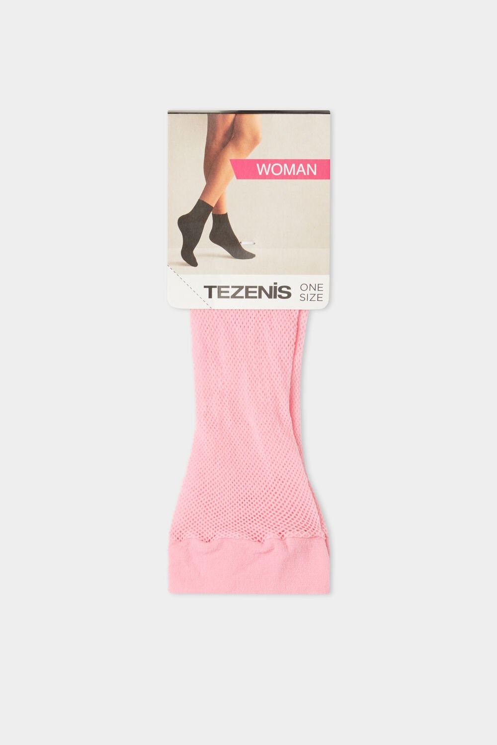 Tezenis Micro-Fishnet Socks Różowe Różowe | 0639-CAHBJ