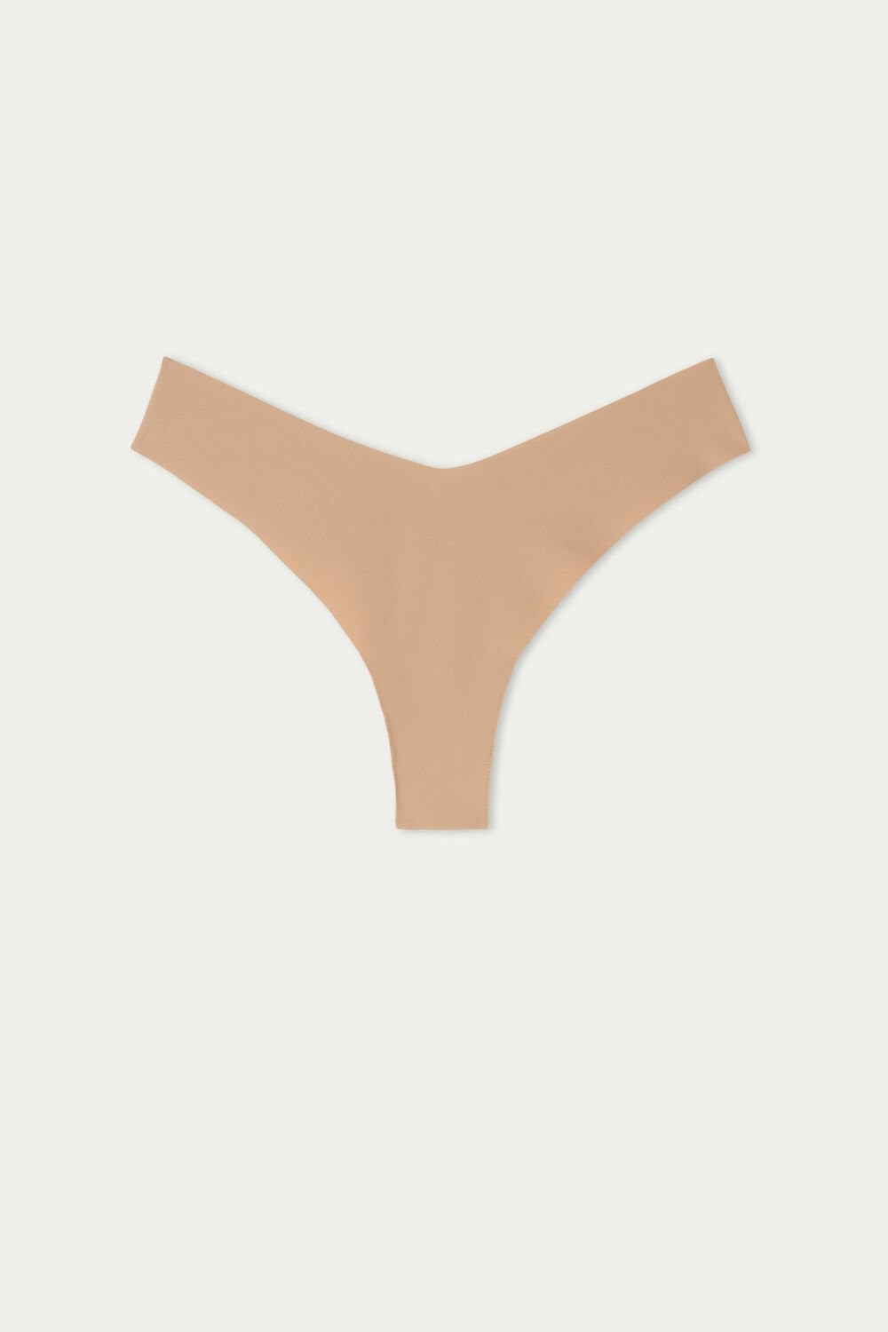 Tezenis Microfiber V-Shaped Laser-Cut Brazilian Panties Nude Natural Blush 1905 | 6107-XFYQM