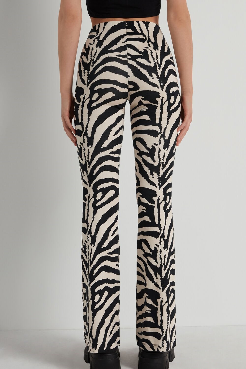 Tezenis Milano Stitch Light Dance Pants Animal Milk White/Black Zebra Print 306v | 9210-OPKDI