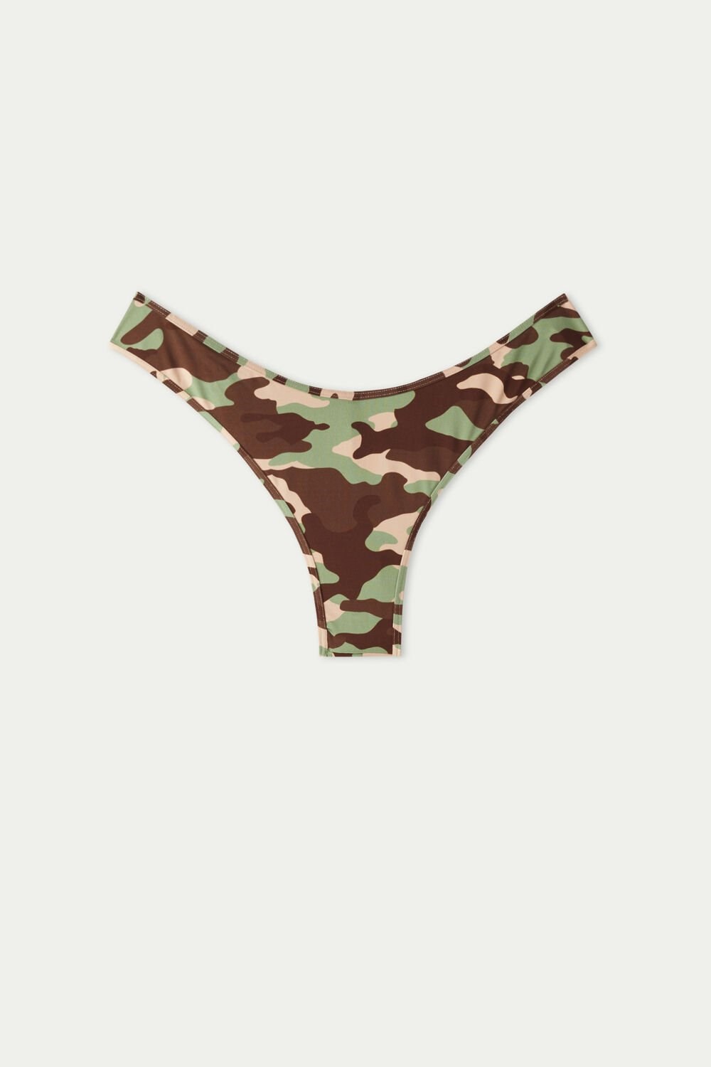 Tezenis New Camo Family High-Cut Brazilian Bikini Bottoms Kolorowe Camo | 5782-AXZSP