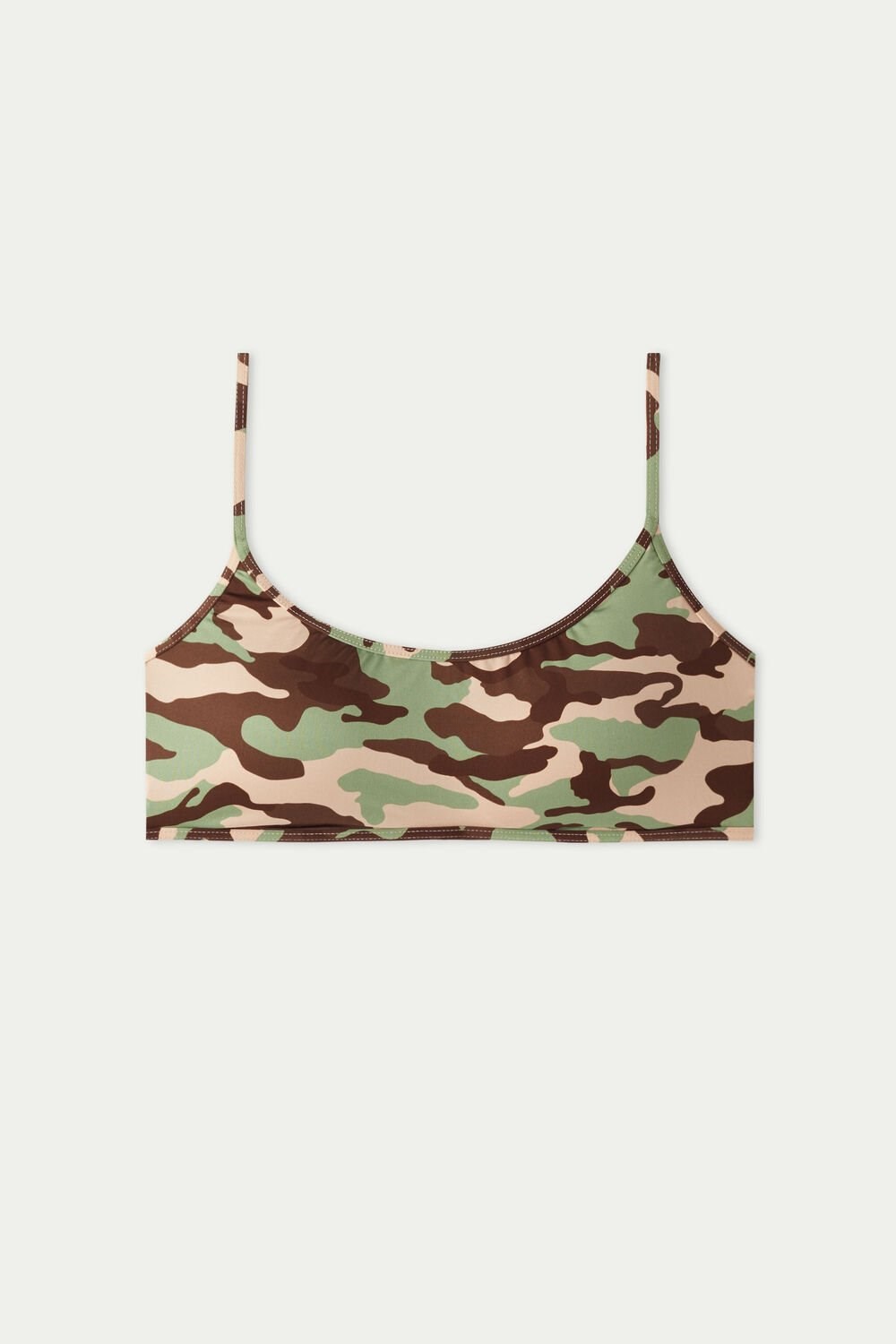 Tezenis New Camo Family String Brassiere Bikini Top Kolorowe Camo | 4893-BEHJT