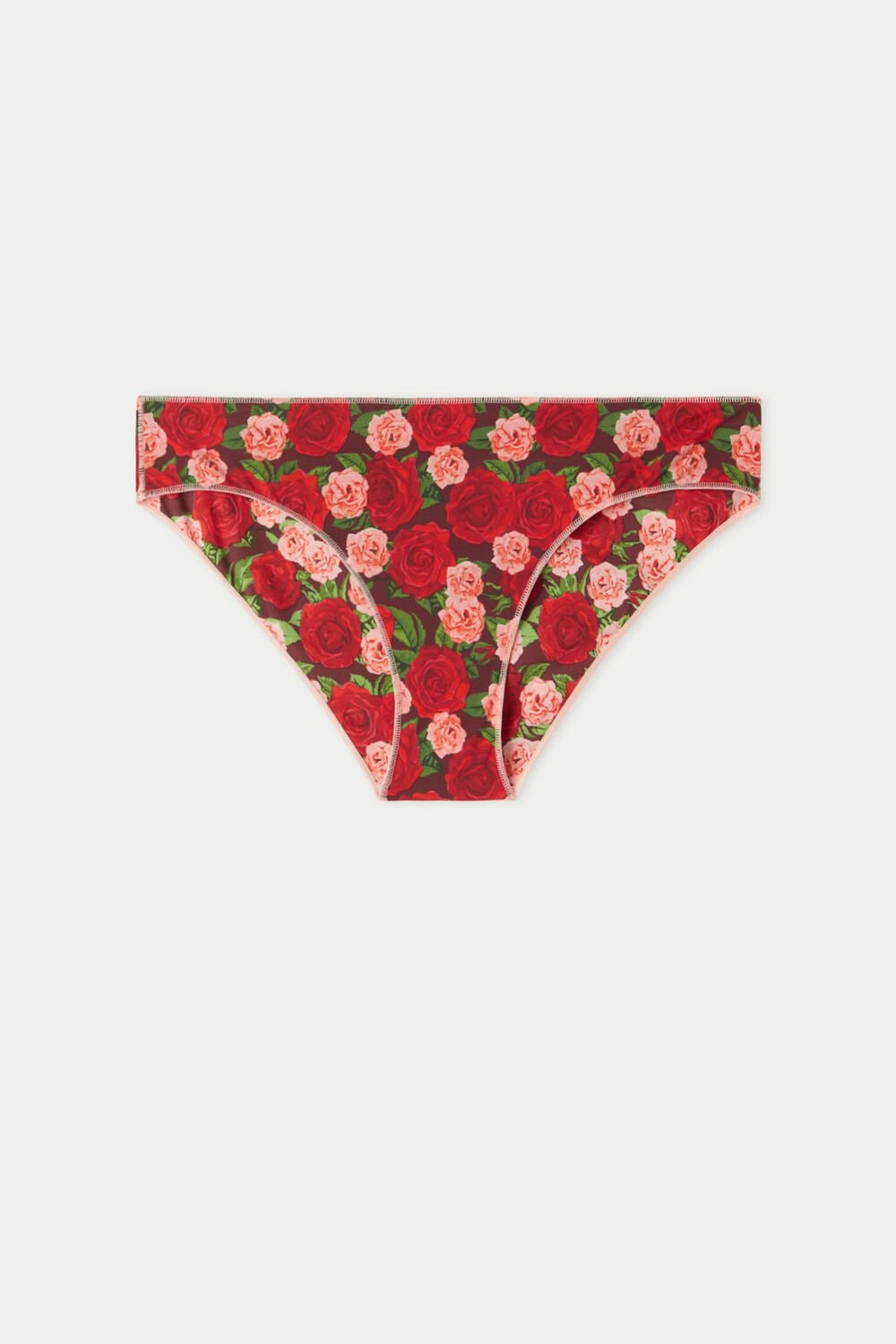 Tezenis Panties in Printed Microfiber Czerwone Różowe | 3249-JPAWL