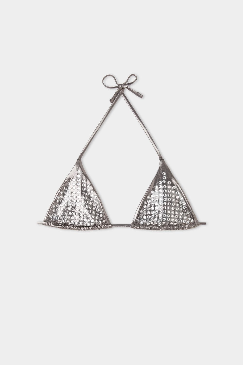 Tezenis Playa to Disco Limited-Edition Triangle Bikini Top Metal | 3860-POHFU