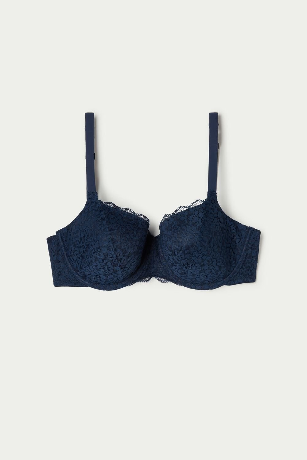 Tezenis Prague Full Cover Recycled Koronkowe Balconette Bra Niebieskie Niebieskie | 9502-MRJQS