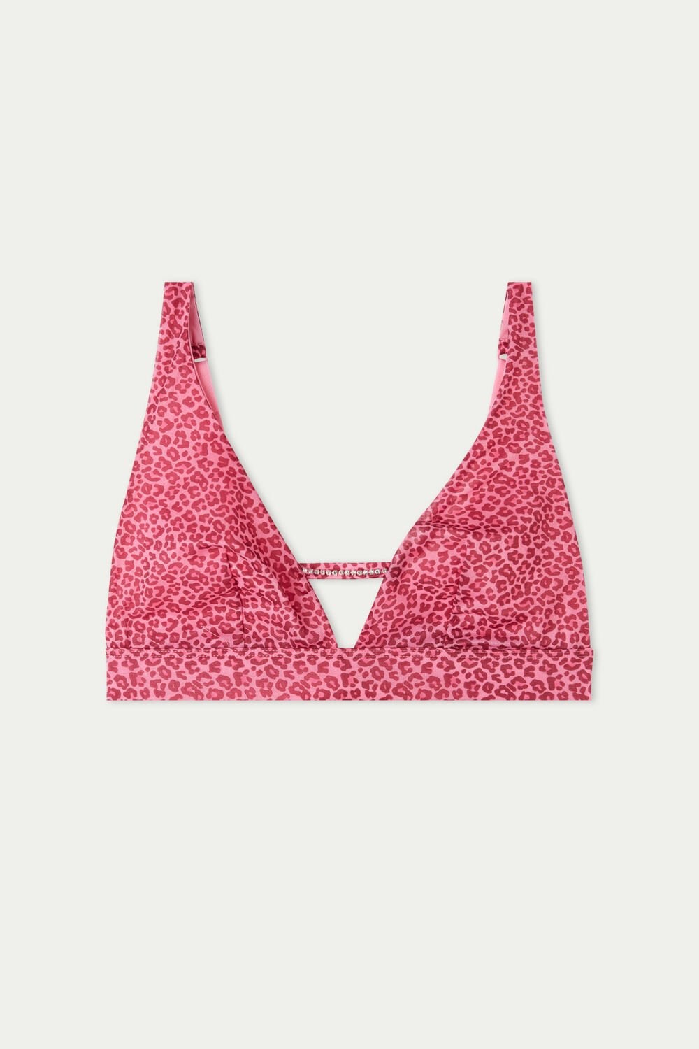 Tezenis Pretty Leopard Triangle Bra Różowe Panterka | 3650-AWCJM