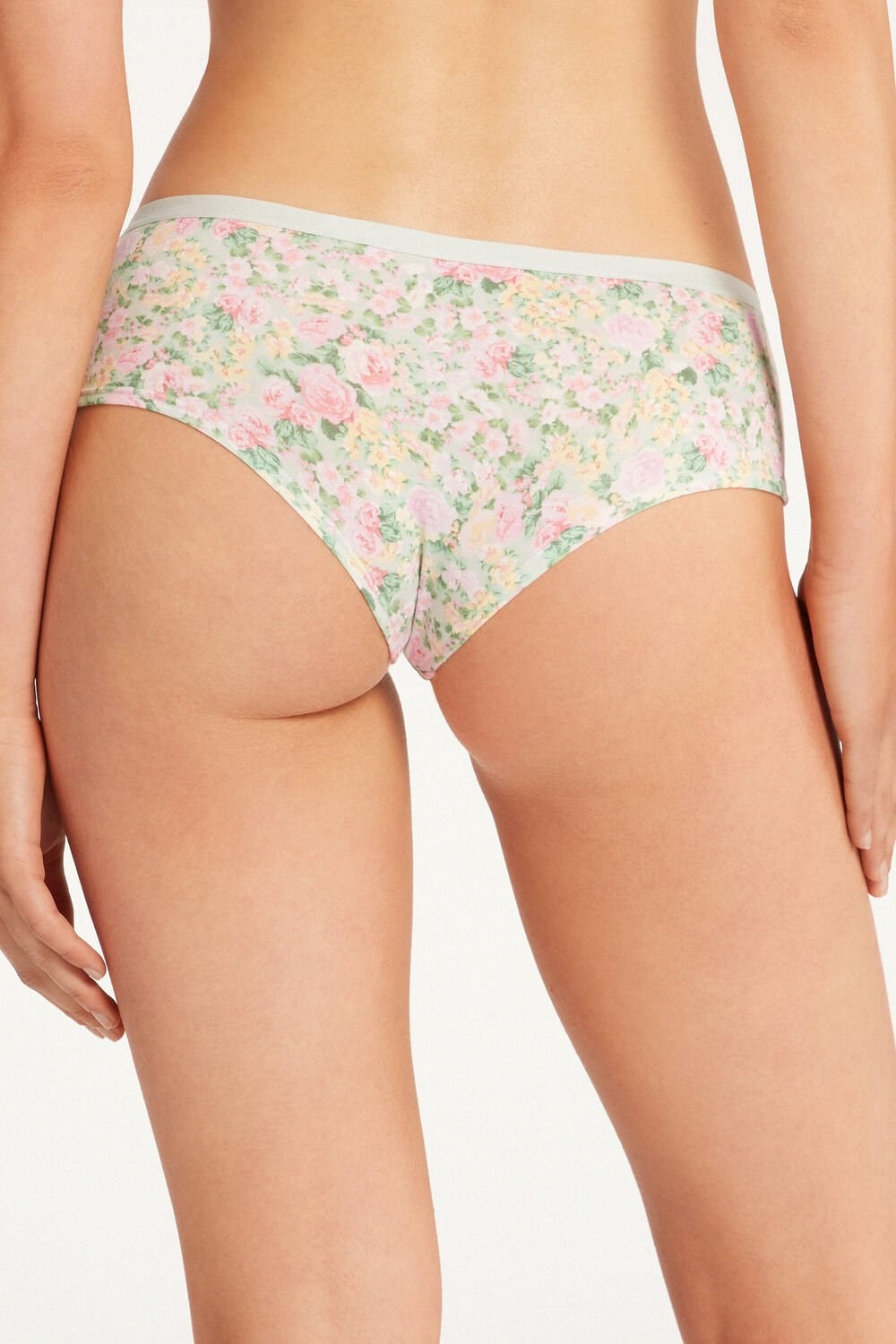 Tezenis Printed Bawełniane Boyshorts Floral Pastel Country Print 636v | 3572-IBTHY