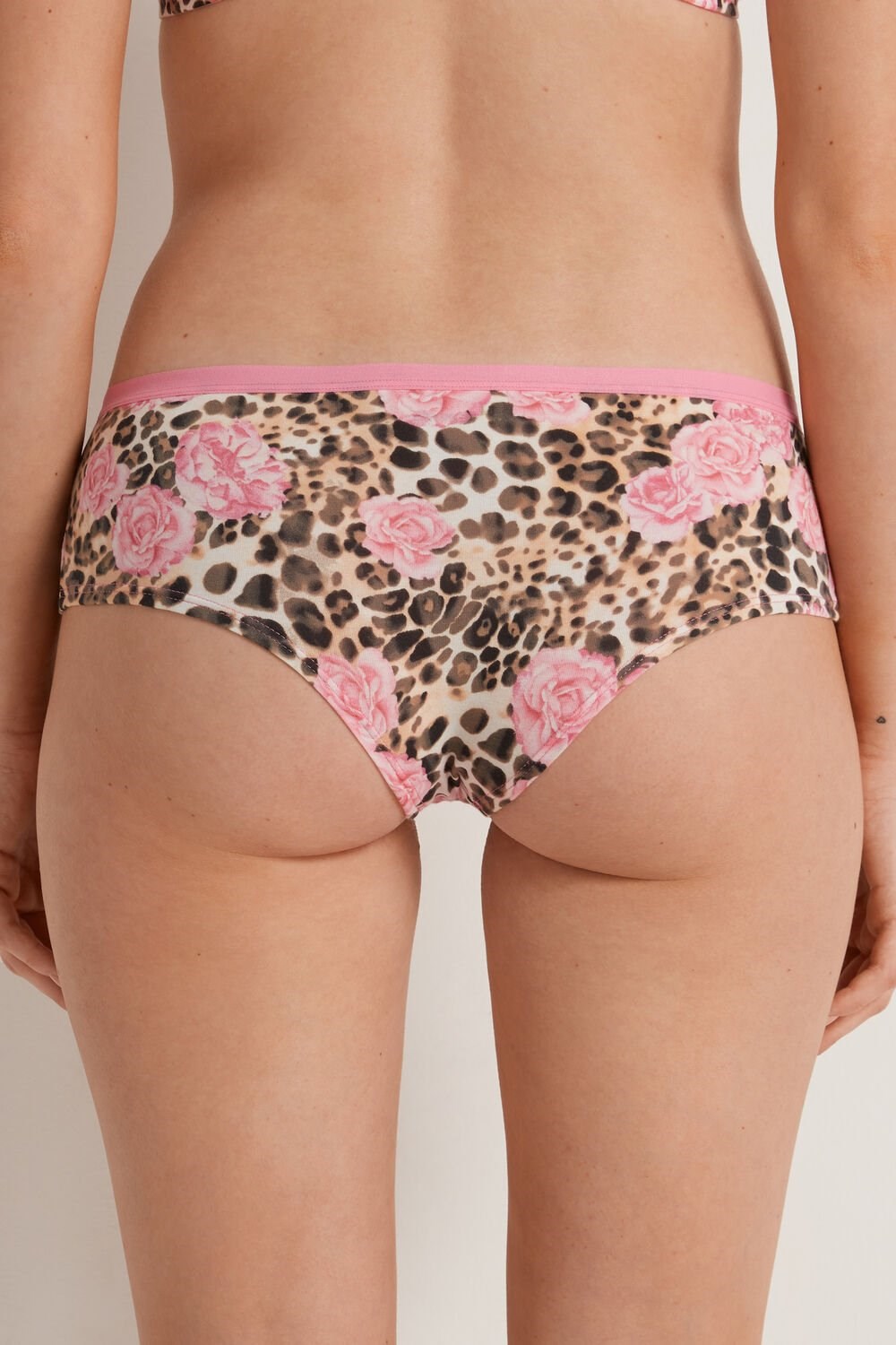 Tezenis Printed Bawełniane Boyshorts Różowe | 5891-LHXGB