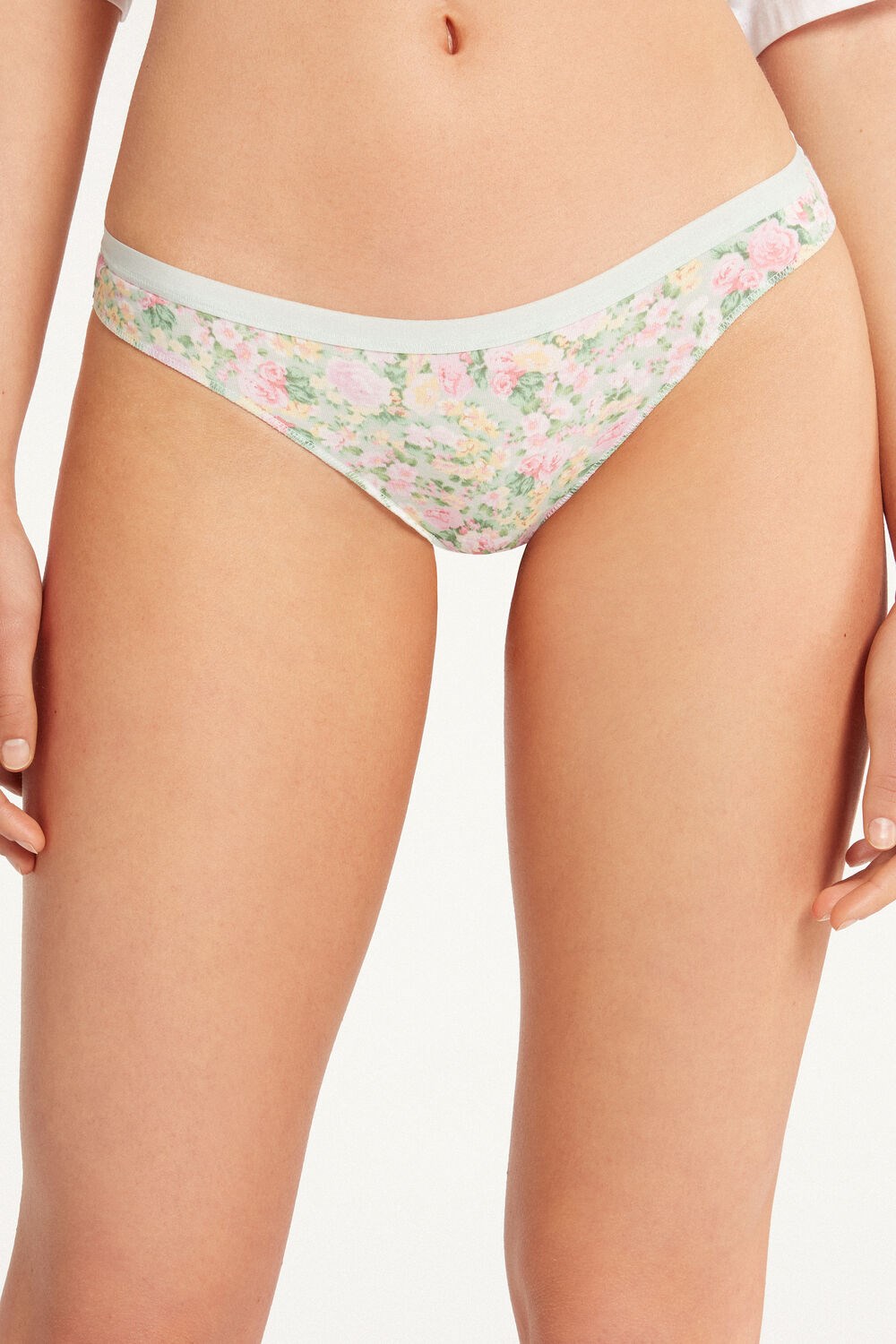 Tezenis Printed Bawełniane Brazilian Brief Floral Pastel Country Print 636v | 5231-BFRUJ