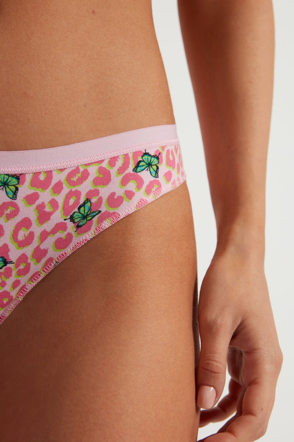 Tezenis Printed Bawełniane Brazilian Brief Animal Spotted Butterfly Print 297v | 5870-VPOZN