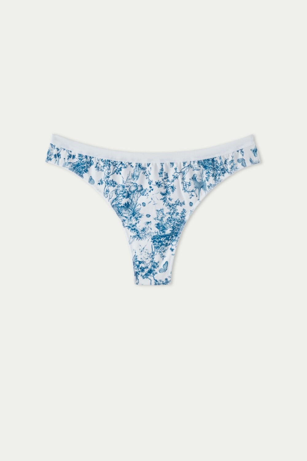 Tezenis Printed Bawełniane Brazilian Brief Głęboka Niebieskie | 7891-VOGNI