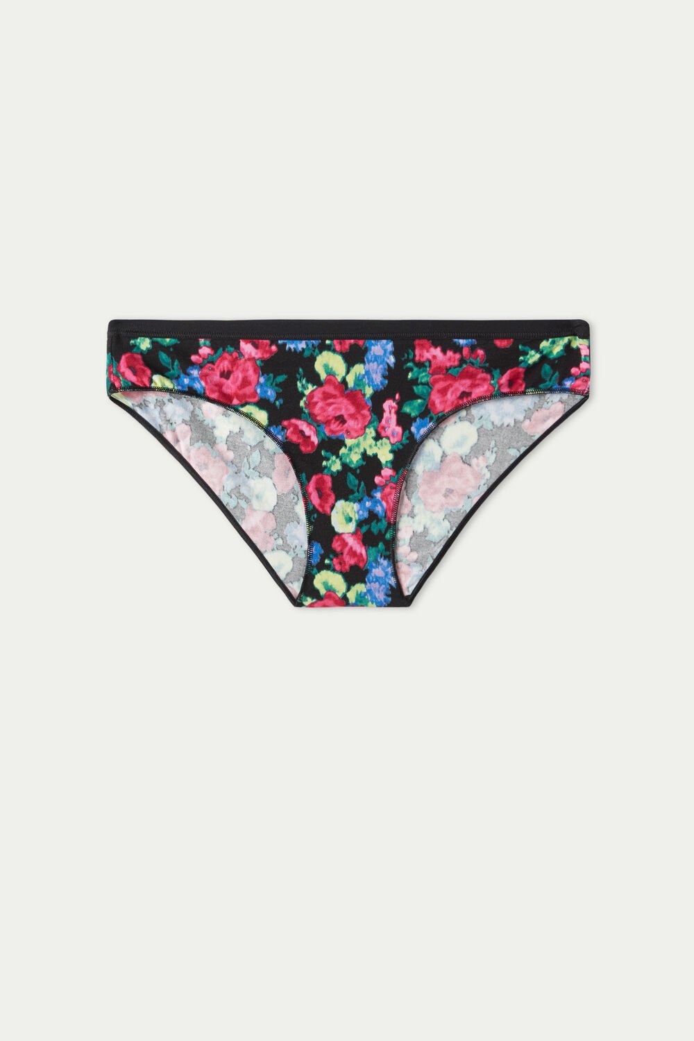 Tezenis Printed Bawełniane Panties Czarne | 5720-QMSIC