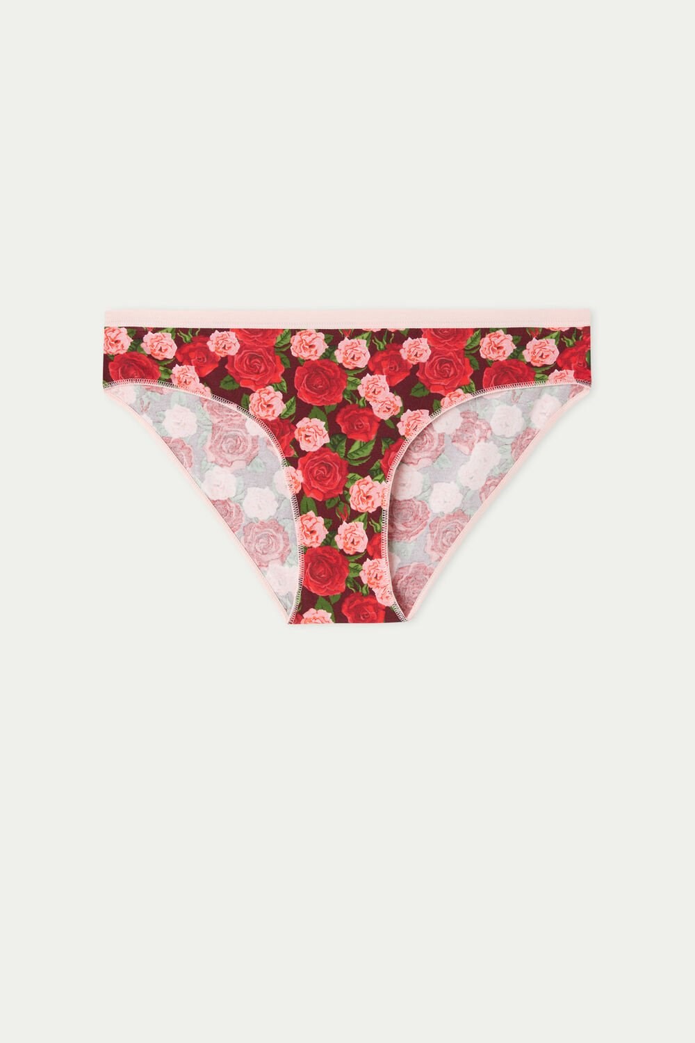 Tezenis Printed Bawełniane Panties Czerwone Różowe | 7435-AHYQS