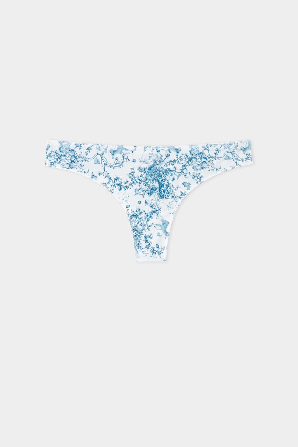 Tezenis Printed Microfiber Brazilian Panties Głęboka Niebieskie | 1694-NKLVZ