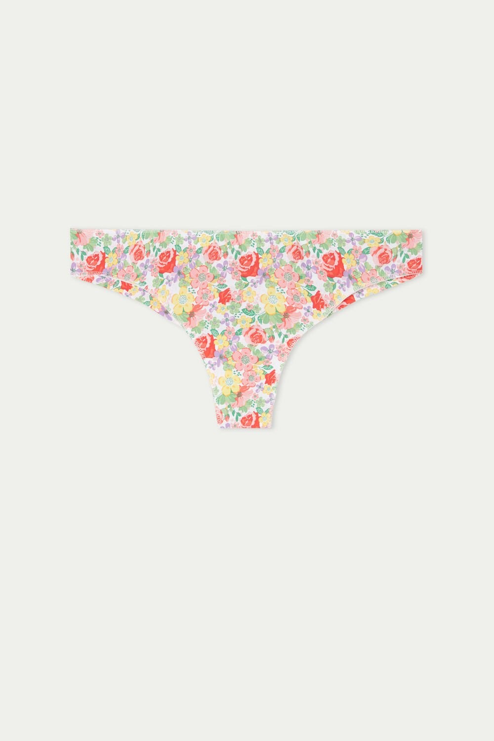 Tezenis Printed Microfiber Brazilian Panties Floral Wildflower Print 294v | 4158-JLIPH