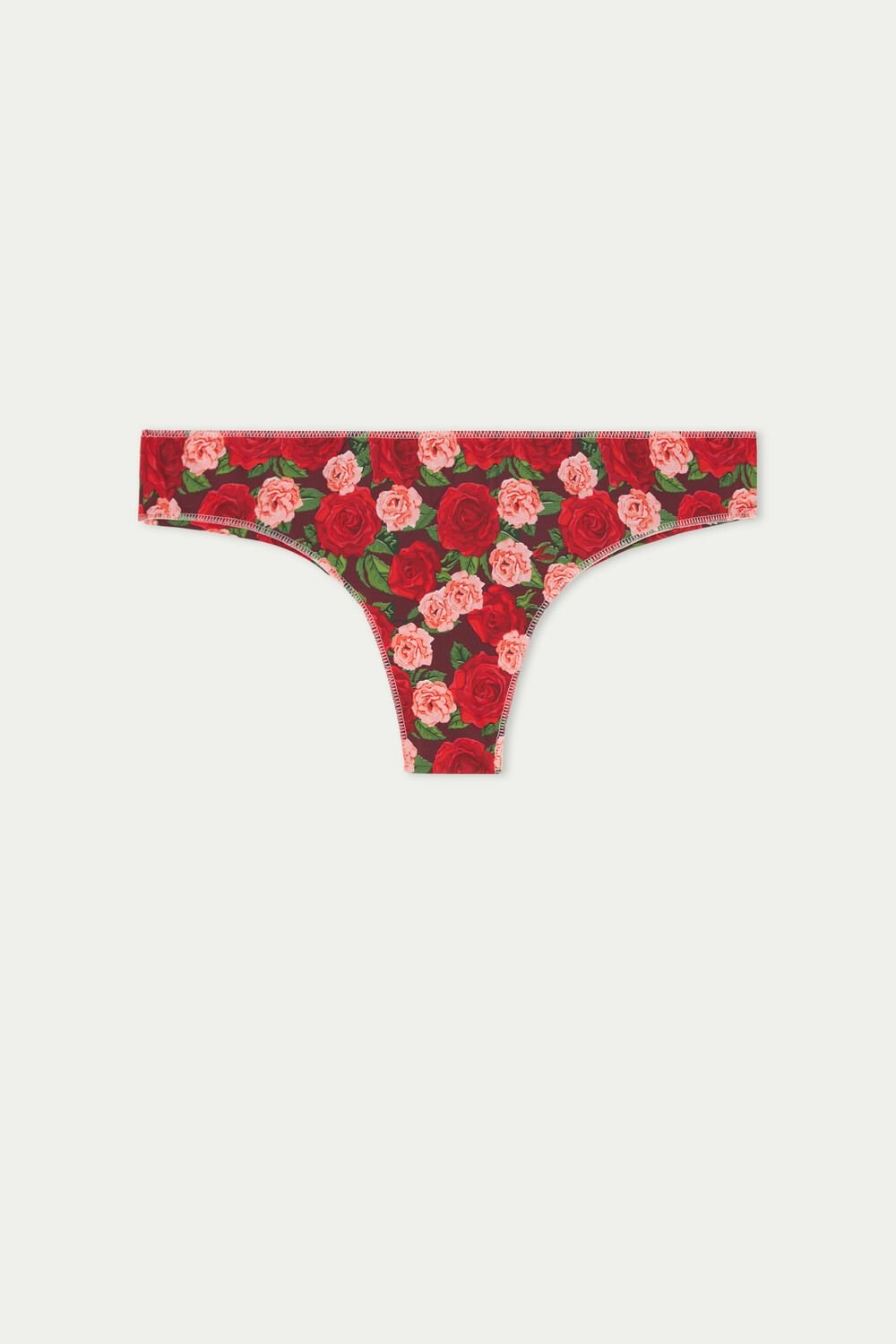 Tezenis Printed Microfiber Brazilian Panties Czerwone Różowe | 5924-UNBRJ