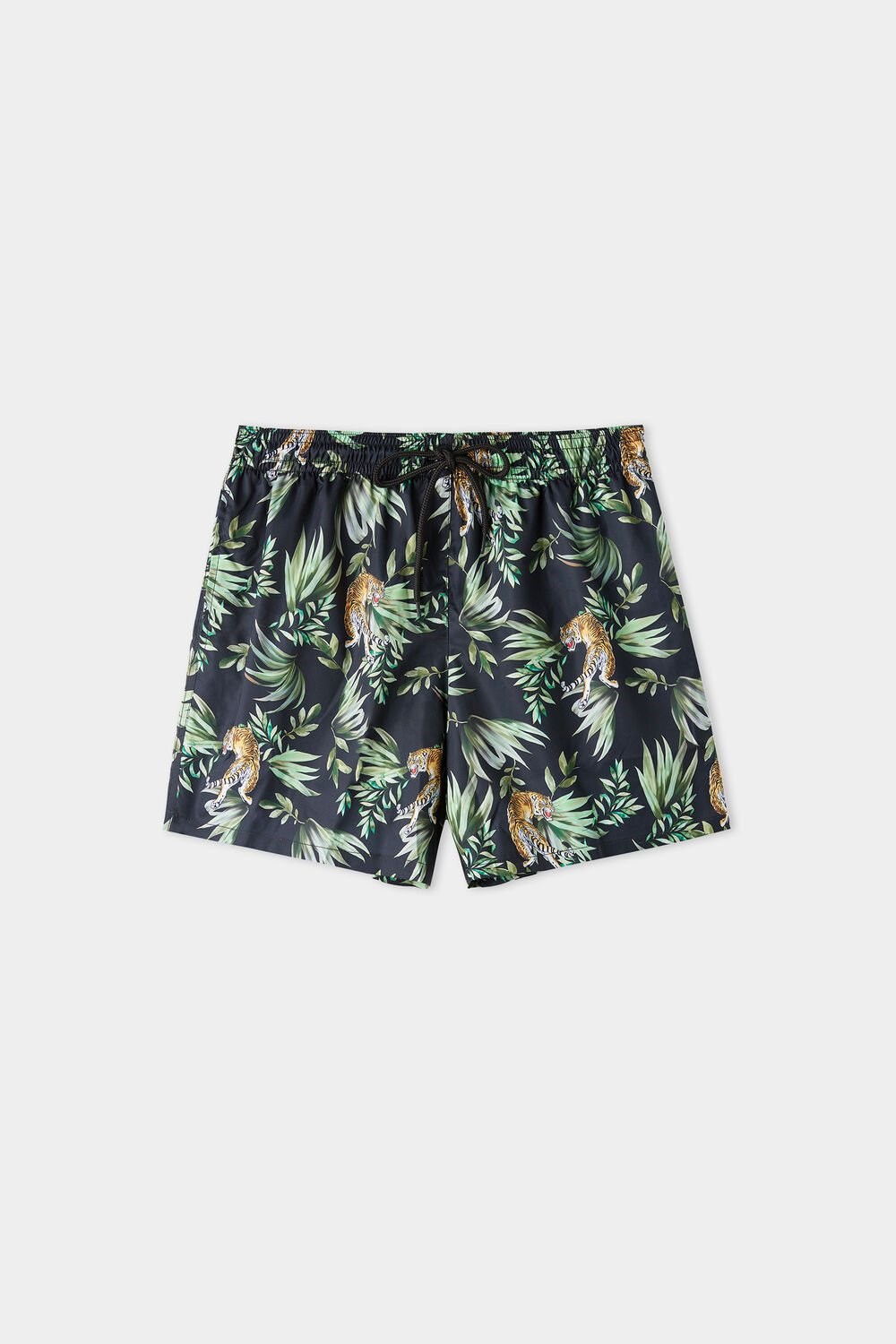 Tezenis Printed Swim Trunks Floral Jungle Tiger Print 585v | 3789-RVBDA