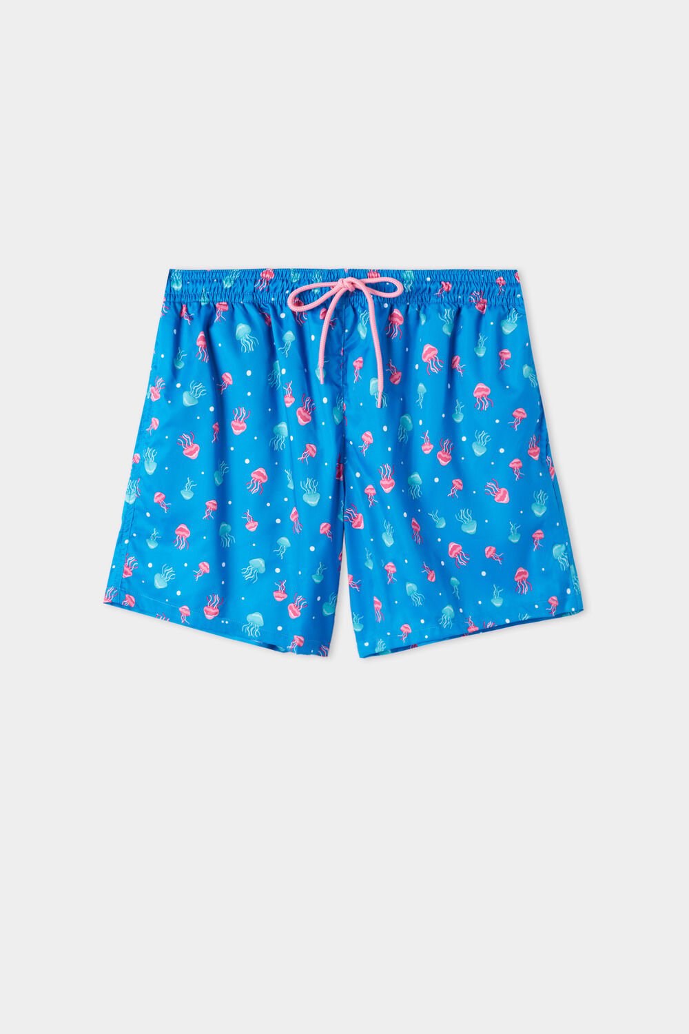 Tezenis Printed Swim Trunks Niebieskie | 1783-UKIFD