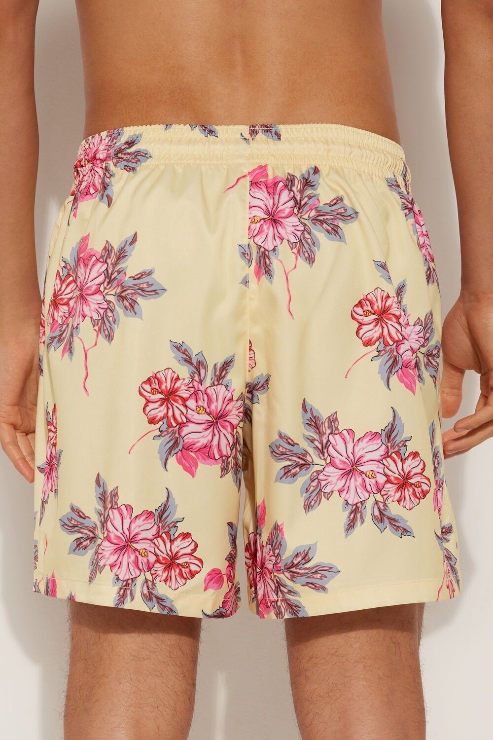 Tezenis Printed Swim Trunks Żółte | 0856-NAXMT