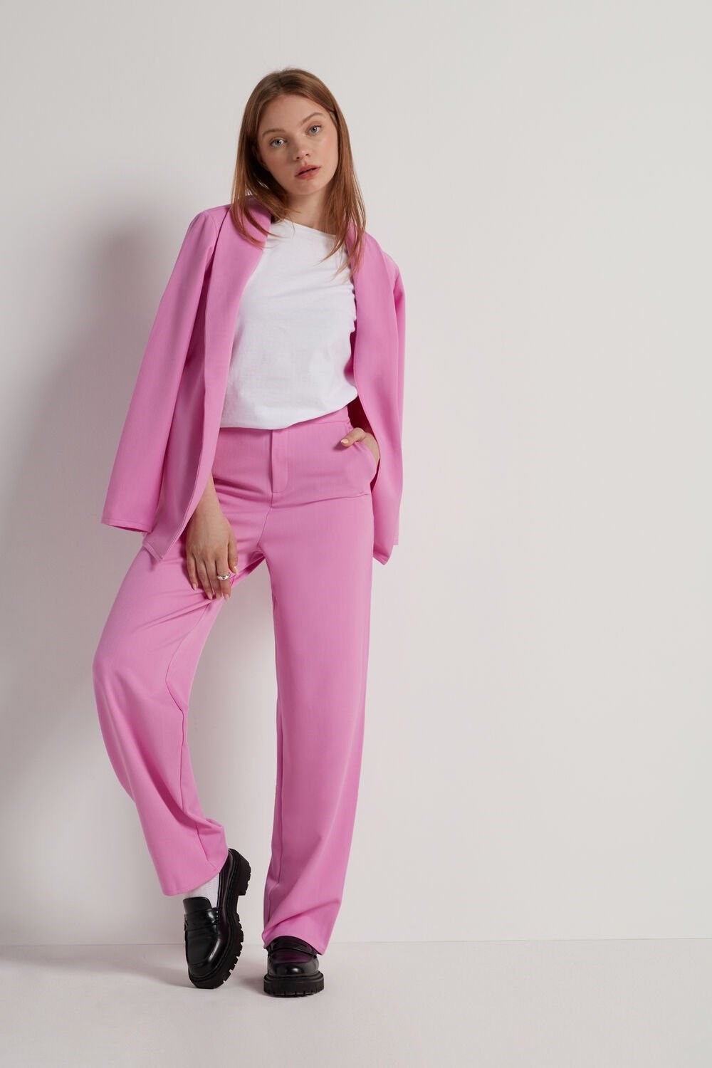 Tezenis Prosty Cloth Pants with Pockets Różowe Różowe | 5603-NBLQA