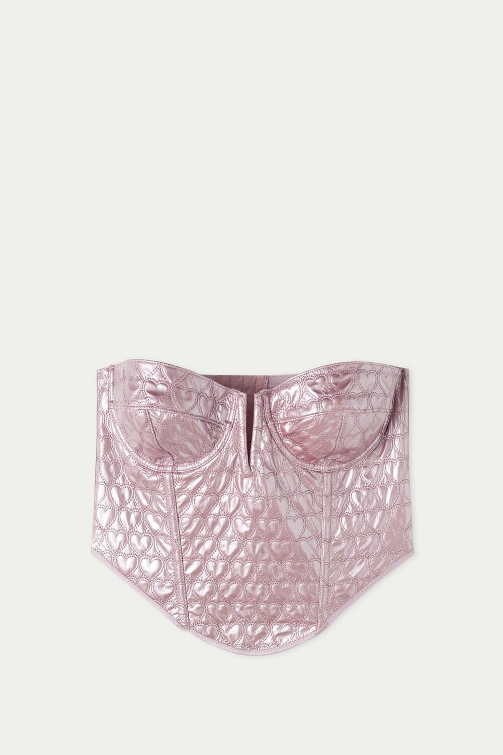 Tezenis Puffy Heart Balconette Bra Top Różowe | 4259-GVJYX