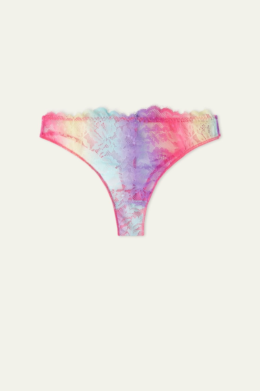 Tezenis Rainbow Koronkowe High-Cut Brazilian Panties Kolorowe | 3906-APUSM