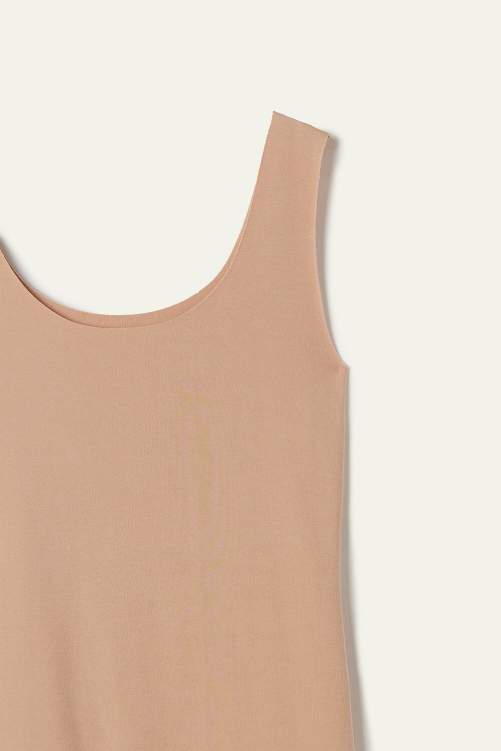 Tezenis Raw-Cut Bawełniane Camisole Nude Natural Blush 1905 | 5408-YFNWR