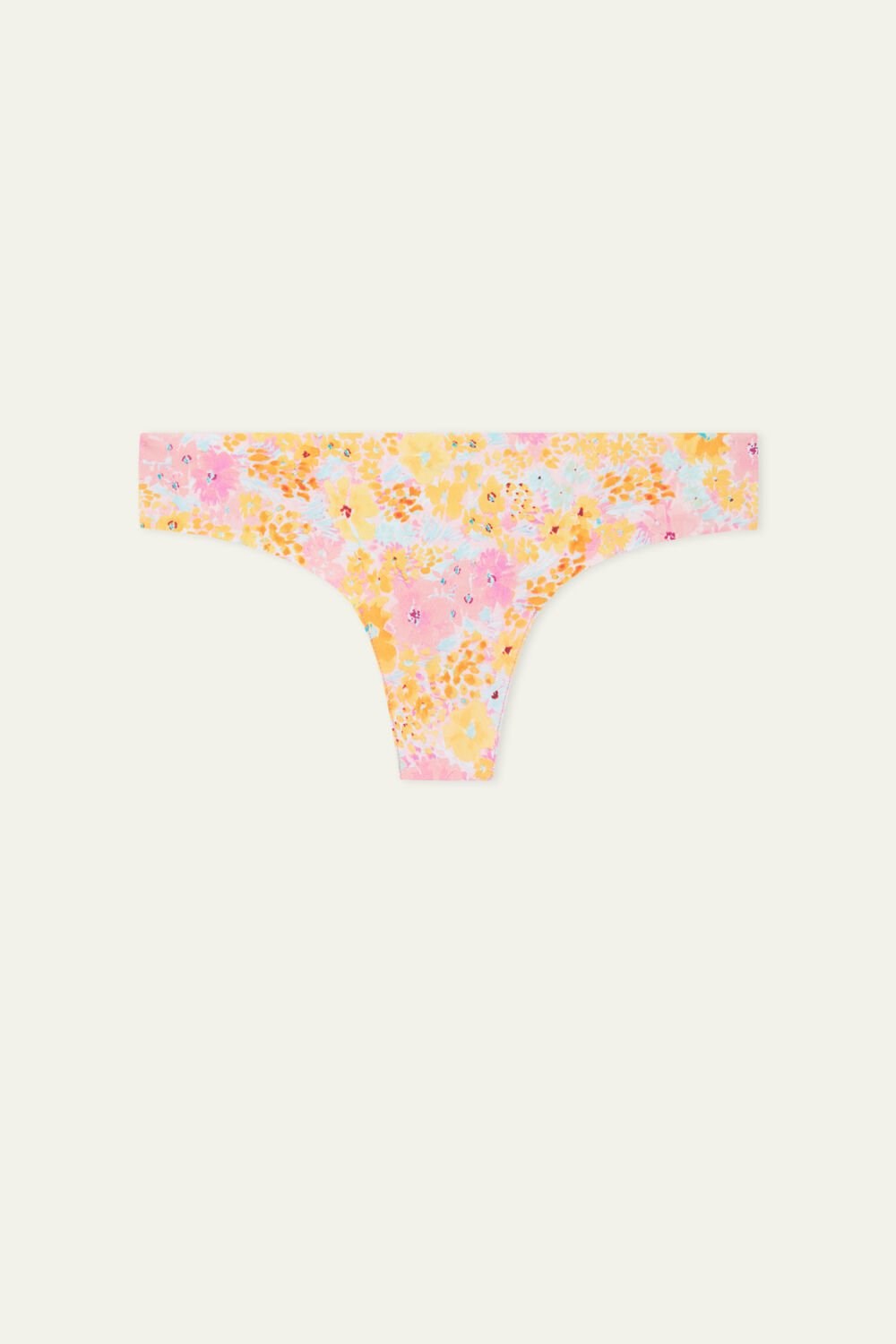 Tezenis Raw Edge Brazilian Brief in Printed Microfiber Floral Spring Flowers Print 302v | 2537-UQTVM