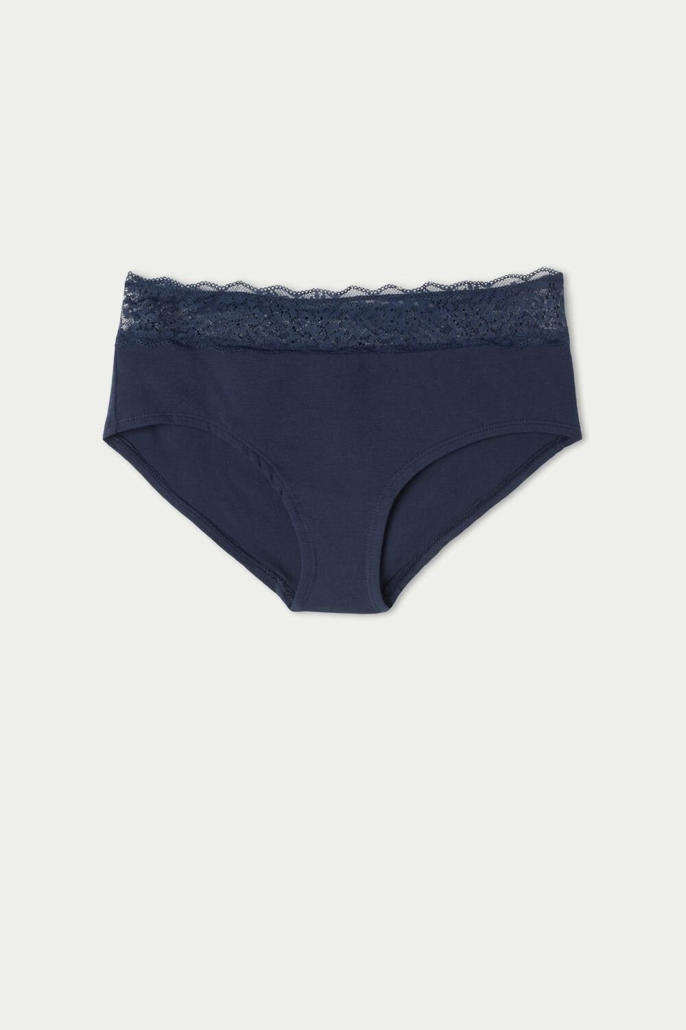 Tezenis Recycled Bawełniane and Koronkowe Boyshorts Niebieskie Niebieskie | 8632-XZOMR