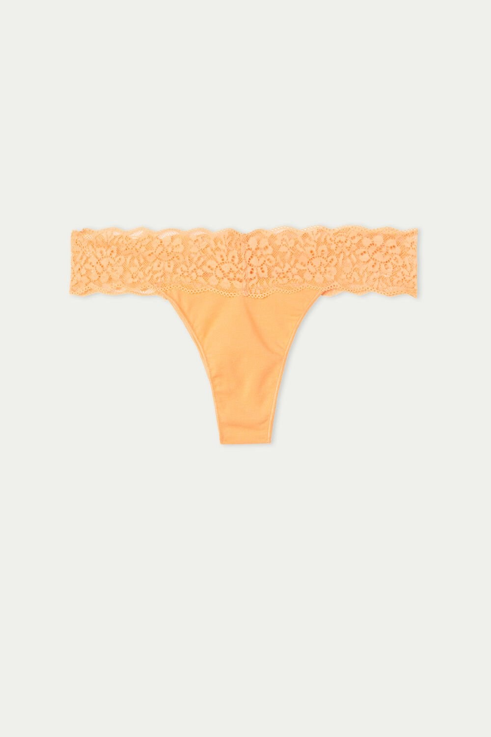 Tezenis Recycled Bawełniane and Koronkowe Brazilian Panties Pomarańczowe Pomarańczowe | 8761-DHMNI