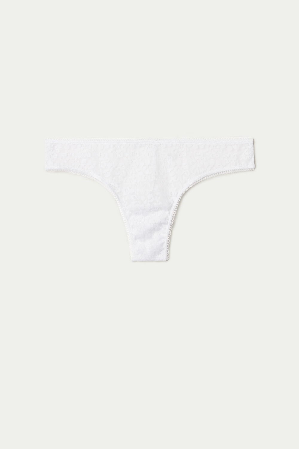 Tezenis Recycled Koronkowe Brazilian Panties Białe Białe | 7345-AWBMZ