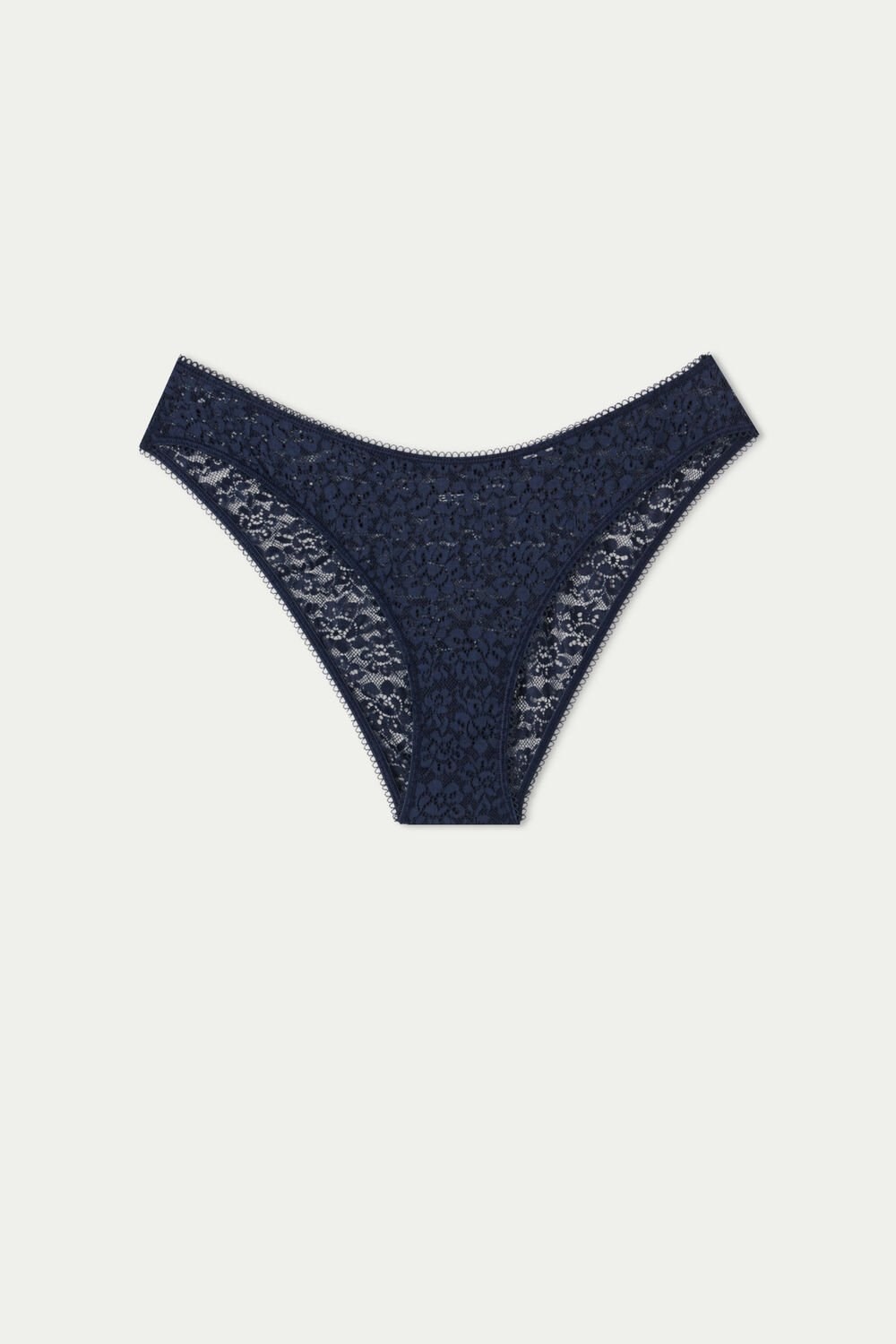 Tezenis Recycled Koronkowe High-Cut Panties Niebieskie Niebieskie | 4210-MIYWT