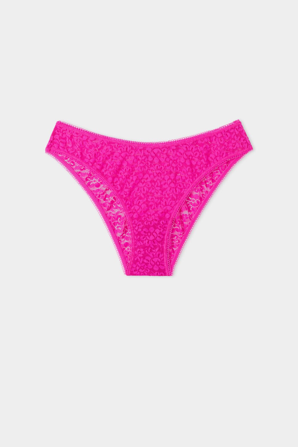 Tezenis Recycled Koronkowe High-Cut Panties Różowe Fuksja | 7528-WMXPD