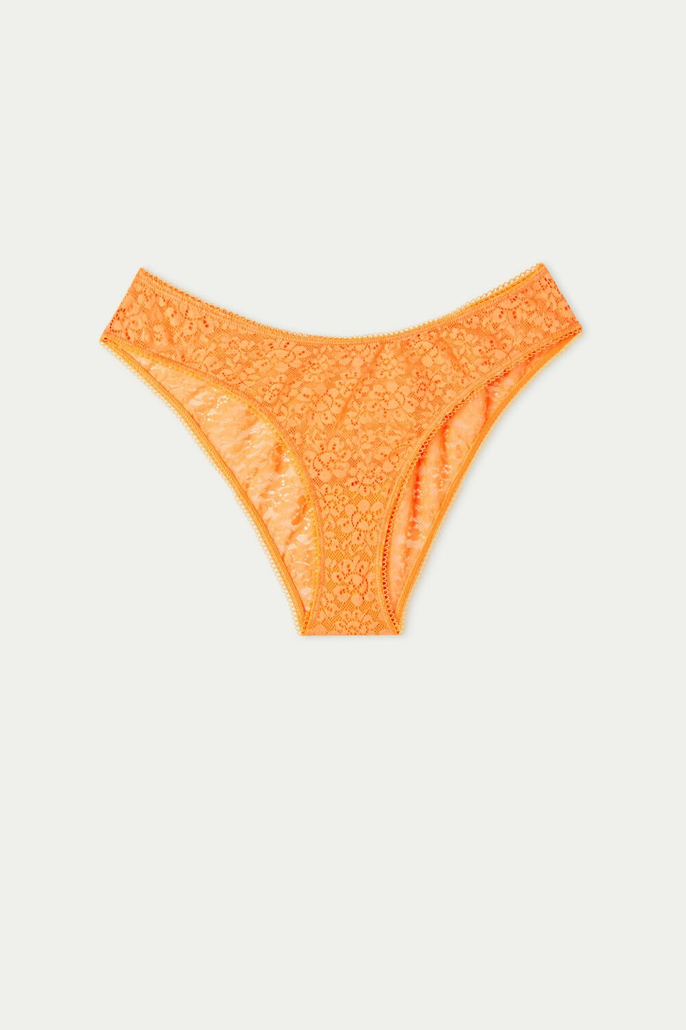 Tezenis Recycled Koronkowe High-Cut Panties Pomarańczowe Pomarańczowe | 8476-OKZAW