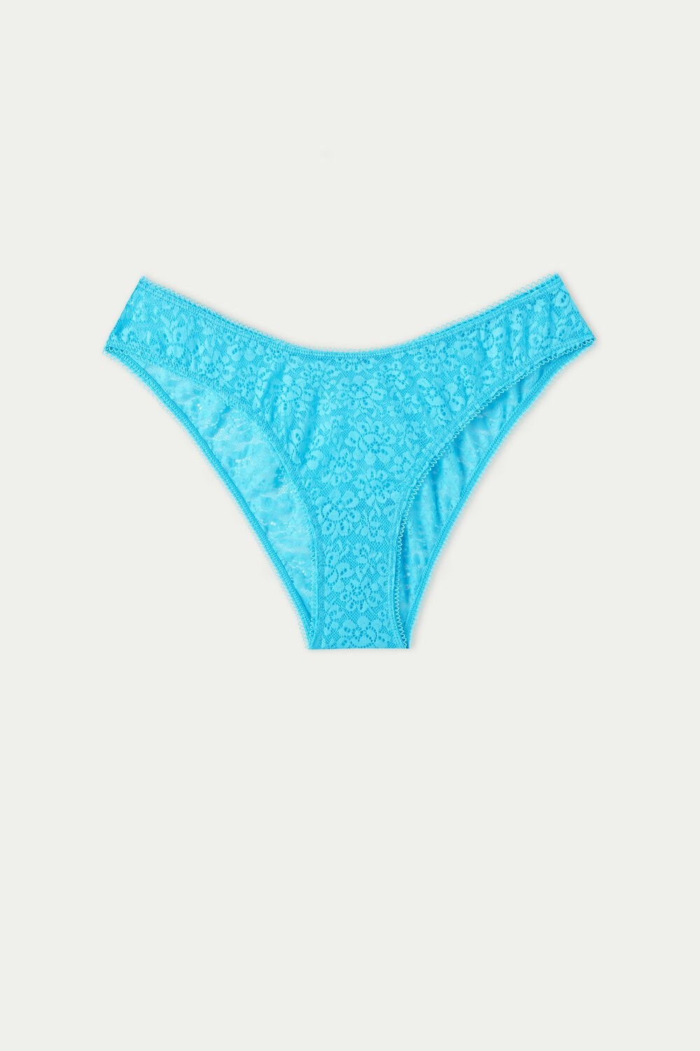 Tezenis Recycled Koronkowe High-Cut Panties Głęboka Niebieskie Niebieskie | 8901-ILECV